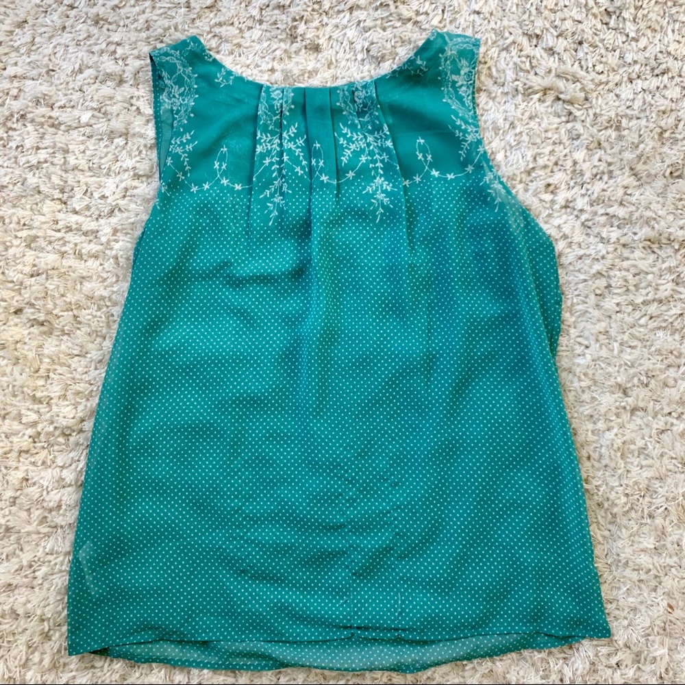 Teal Loft Tank Blouse
